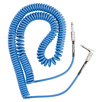 Fender Contour Serisi Coil 9m Lake Placid Blue Spiral Enstrüman Kablosu